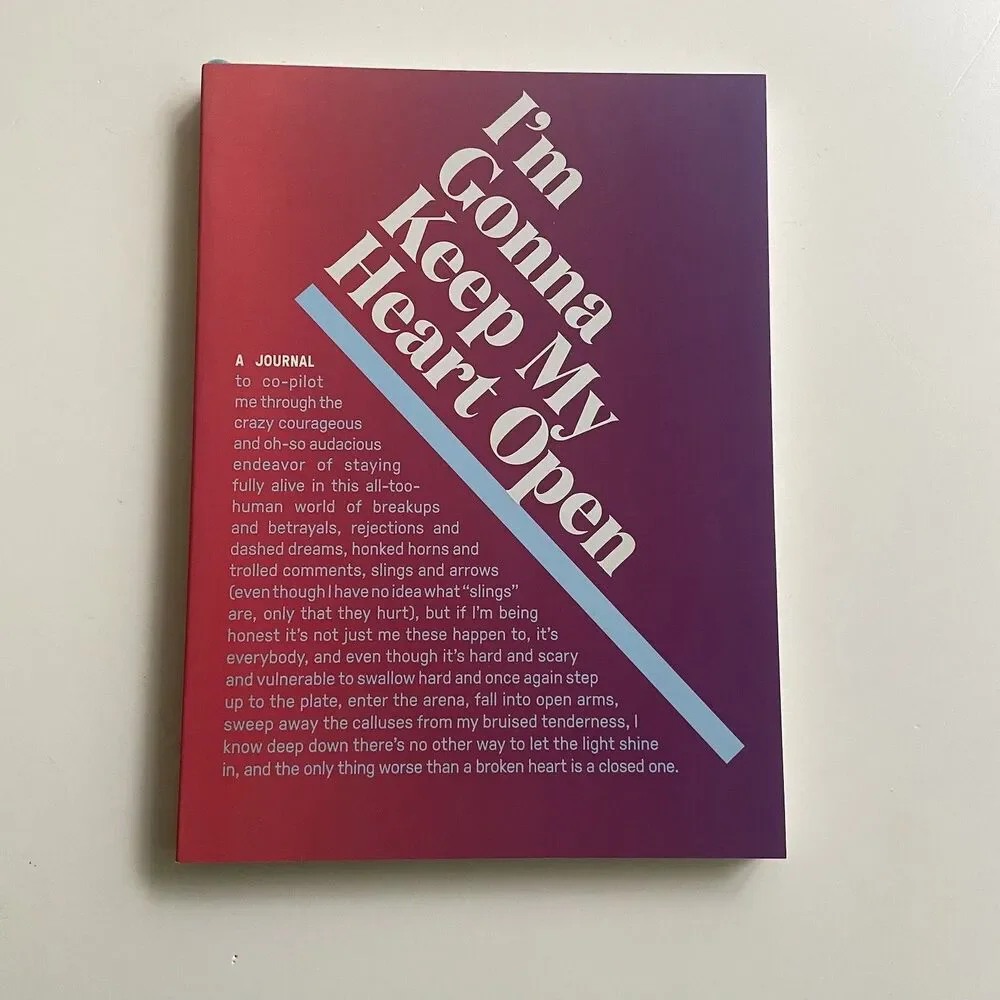 2PCS Guided Journal: I’m Gonna Keep My Heart Open & I’m Perfectly Imperfect